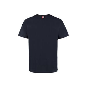 THOM BROWNE Men's Classic Cotton Jersey Crew Neck T-Shirt Men BLUE T-Shirts